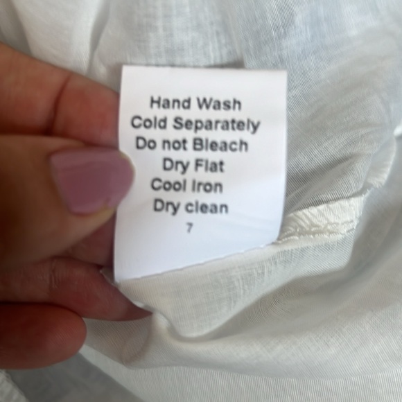 Saiph Lab White and Blue Cotton Dress - Picture 13 of 16